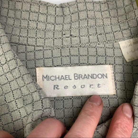 MICHAEL Brandon Resort Short Sleeve Button Up XL - Picture 2 of 4